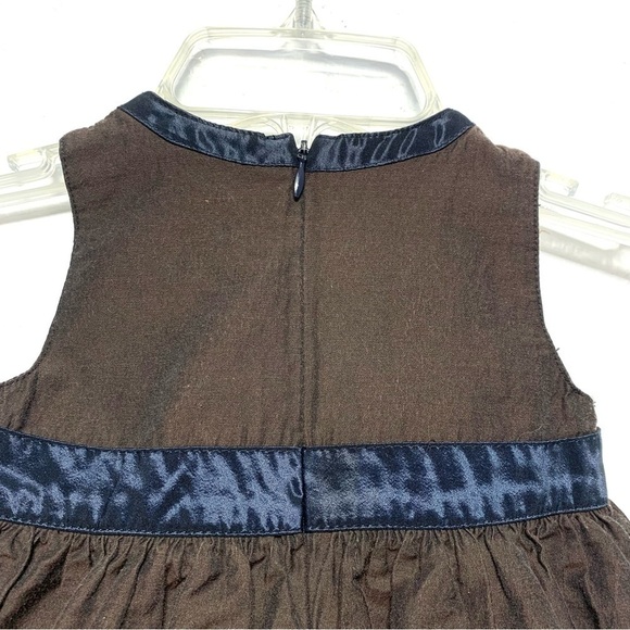 Jottum Dutch Brown & Black Tank Top Dress Girls size 18 Months Fit & Flare - Picture 7 of 8